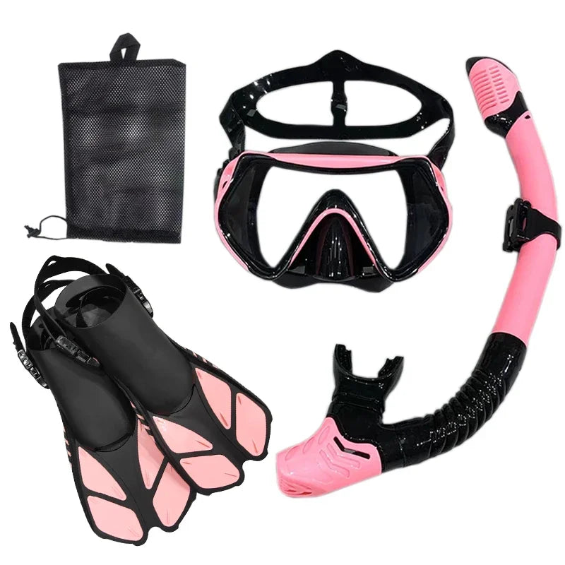 Snorkel- en Duikset voor Volwassenen | Unisex Zwembril, Duikmasker en Ademhalingbuis