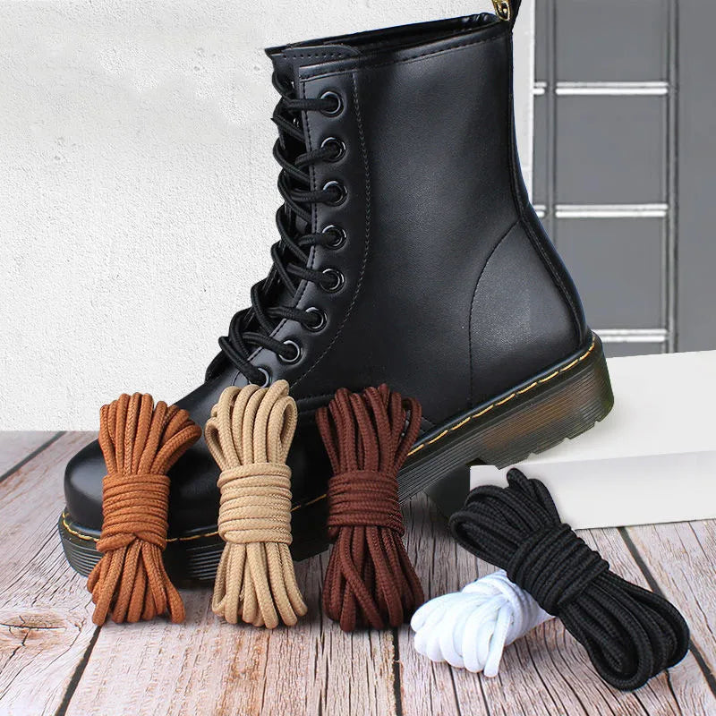 Runde Schnürsenkel aus Polyester – 2 Stück/Paar für Stiefel und Outdoorschuhe
