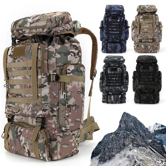 80L Tactische Rugzak - Grote Capaciteit Waterdichte Bergbeklimming Rugzak voor Hiking & Outdoor