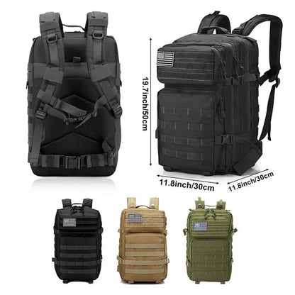 Tactische Rugzak 25L/35L/50L â€“ Waterdichte Outdoor Reistas voor Heren & Dames | Grote Capaciteit & Multifunctioneel