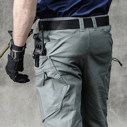 Heren Stretch Hiking Broek – Waterafstotende Ripstop Cargo Broek met Multi-Zakken, Lichtgewicht en Tactisch