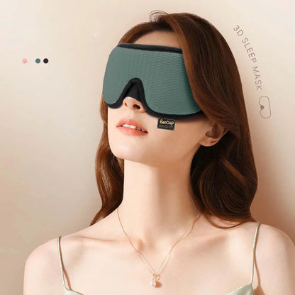 3D Oogmasker – Ademend en Verstelbaar Slaapmasker, Padded Eye Mask voor Reizen en Rust, Blokkeren Licht en Verbeter Slaapkwaliteit