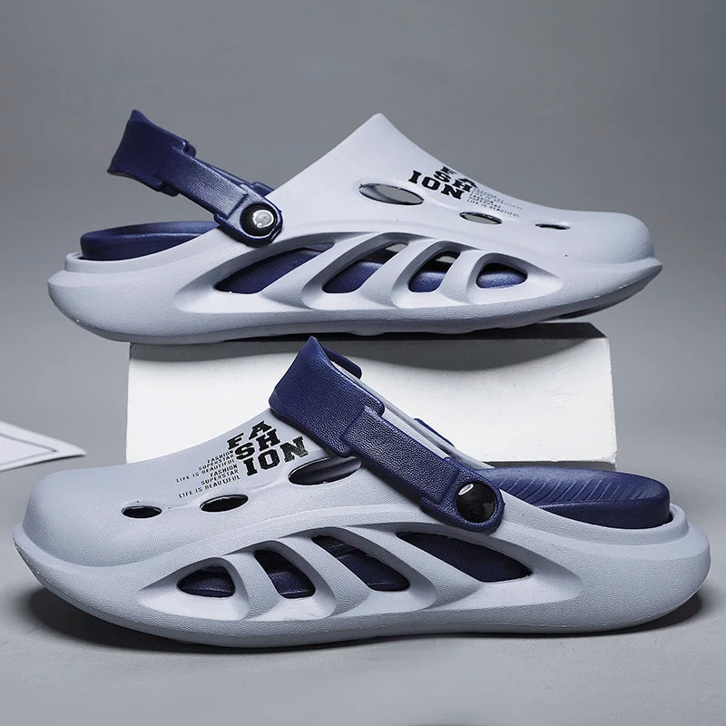 2024 Nieuwe Heren Outdoor Sandalen – Comfortabele Slip-On Slippers met Dikke, Zachte EVA Zool voor Strand en Tuin