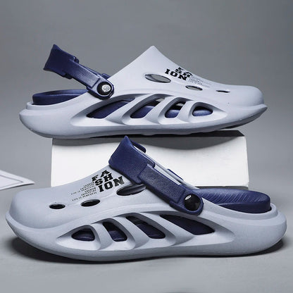 2024 Nieuwe Heren Outdoor Sandalen – Comfortabele Slip-On Slippers met Dikke, Zachte EVA Zool voor Strand en Tuin