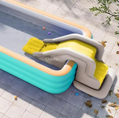 Opblaasbare Zwembadglijbaan voor Kinderen – Veilig en Antikantel – PVC Waterglijbaan voor Buiten