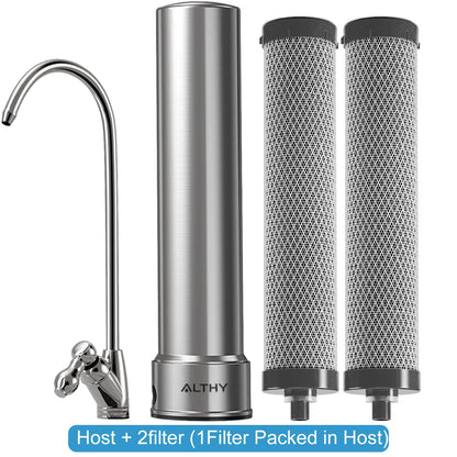 U200PRO Küchen-Untertisch-Wasserfilter – Reiniger mit Wasserhahn, entfernt Bakterien, Blei, Chlor und Gerüche