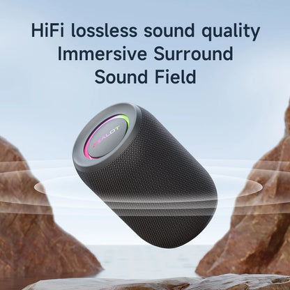 Powerful Bluetooth Speaker – Wireless Bass Subwoofer met LED Licht, Waterproof, 12W Output, Extra Bass Mode, Geschikt voor Outdoor en Thuisgebruik