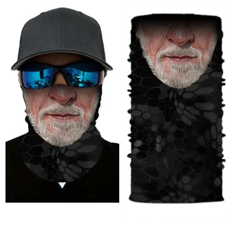 Fiets Bandana Sjaal – Naadloze Tactical Nekhoes & Balaclava – Fiets-, Ski- & Motor Masker voor Mannen – Outdoor Hiking & Vissen
