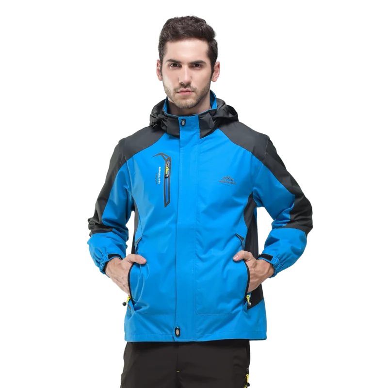 Heren Camping & Hiking Jas – Winddichte, Waterdichte en Sneldrogende Outdoor Jas voor Herfst, Klimmen en Trekking