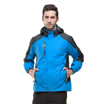 Heren Camping & Hiking Jas – Winddichte, Waterdichte en Sneldrogende Outdoor Jas voor Herfst, Klimmen en Trekking