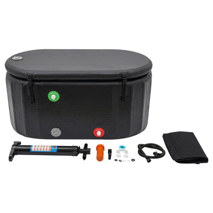 Opblaasbaar IJsbad – Koude Watertherapie Tub voor Atleten, 132x70 cm Opvouwbaar Bad voor Buiten en Herstel