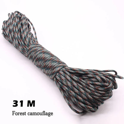 550 Paracord Touw 4mm – 31M Tactisch 7-Strand Survivalkoord voor Outdoor, Kamperen & Noodgebruik