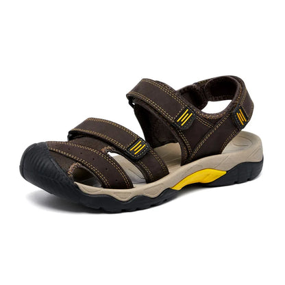 2025 Nieuwe Heren Sandalen – Lichtgewicht Outdoor Fisherman Sandalen van Echt Varkensleer, Grote Maten 38-48