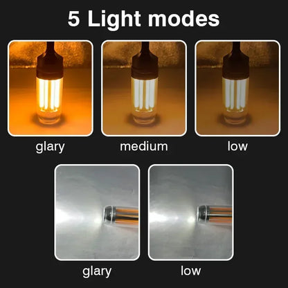 Campinglamp – Lichtgewicht Handlamp met 5 Verlichtingsmodi en USB-oplaadbaar