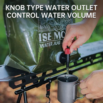 Draagbare Outdoor Waterzak 7.5L – Vouwbare Waterzak met Kraan, Grote Capaciteit PET Materiaal