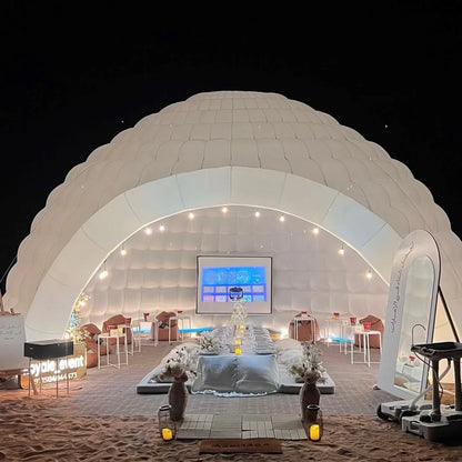 Opblaasbare LED Iglo Dome Tent - Customizable Tent voor Outdoor Evenementen, Beurzen en Kamperen