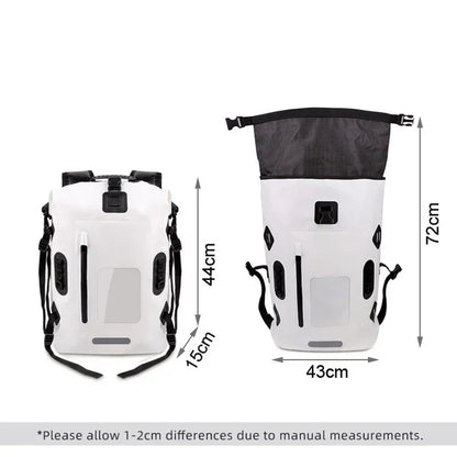30L Waterdichte Drift Tas - Zwem Rugzak voor Rafting, Kanoën, Kamperen, Trekking, met Molle Systeem en Reflecterende Strips