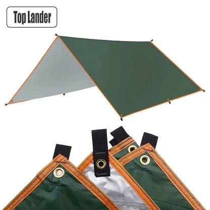 Campingplane, wasserdichter Sonnenschutz – Ultraleichte Zeltmarkise für Schatten im Freien, am Strand, beim Wandern, im Garten und beim Picknicken