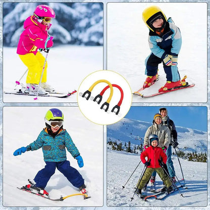 Skispitzenverbinder für Anfänger – Skikeilhilfe für Kinder und Erwachsene – Geschwindigkeitskontrolle und Stabilität