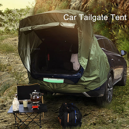 SUV-Campingzelt mit Markise – Geräumiges, reißfestes Zelt für Outdoor-Aktivitäten und Reisen