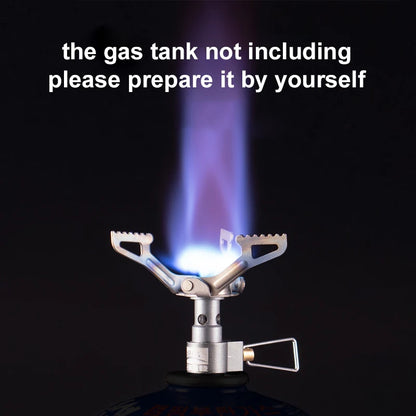 Mini Camping Gasfornuis | Ultralichte Titanium Kooktoestel voor Hiking en Picknick | BRS-3000T