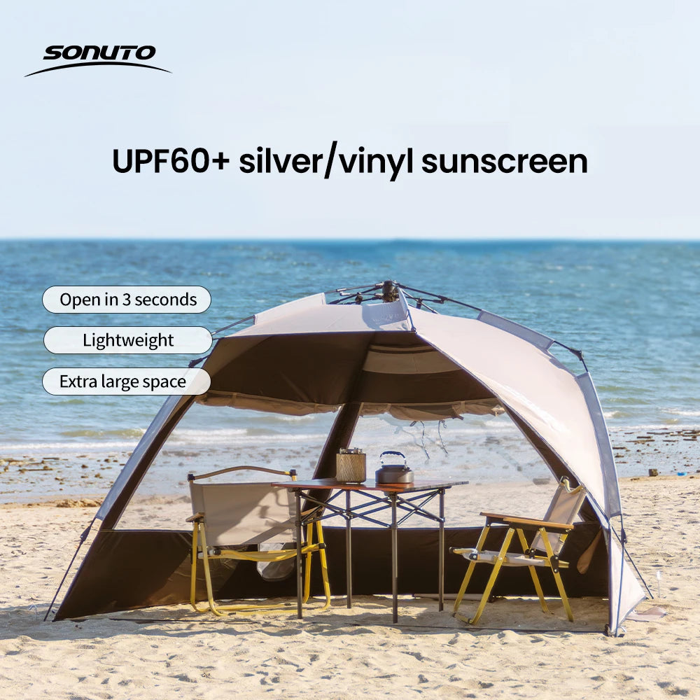 Outdoor Automatische Campingtent – Snelle One-Touch Opening voor 3-4 Personen, UV-bestendig en Waterdicht