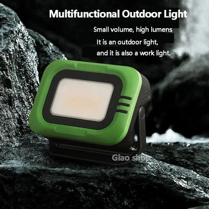 Draagbare Campinglamp | Zonne-energie Spotlamp | Waterdichte LED Werklamp | 7500mAh Oplaadbare Zaklamp