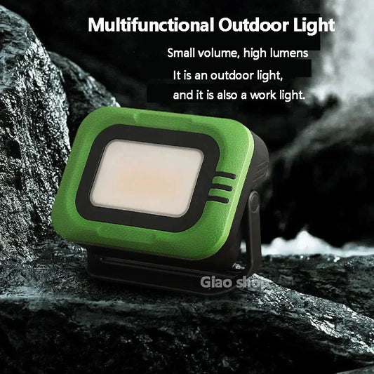 Draagbare Campinglamp | Zonne-energie Spotlamp | Waterdichte LED Werklamp | 7500mAh Oplaadbare Zaklamp