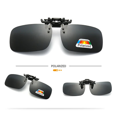 Polarized Clip Zonnebril Set – 2 Stuks Myopie Clip-on Zonnebril voor Rijden, Vissen & Nachtzicht