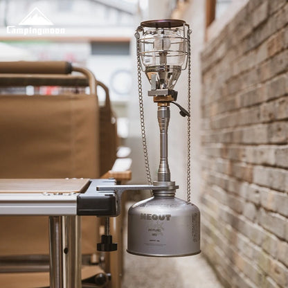 Z18 Tafelbevestiging voor Gaslamp – Outdoor Camping Accessoire, Aluminium, Koper en RVS