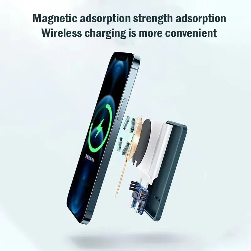 Magnetische 50000-mAh-Powerbank – 20-W-Schnellladegerät, kabelloser externer MagSafe-Akku für iPhone 13/14/15, Xiaomi und Samsung