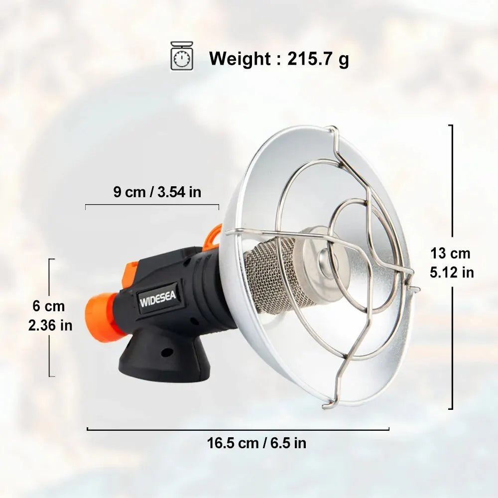 Campingkachel RVS – Draagbare Outdoor Gasbrander met Aansteker, Winter Verwarming en Survival Stove