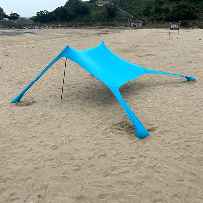Outdoor Strandtent – Windbestendige UPF50+ Zonnescherm Tent voor 3-4 Personen, Draagbare Familie Tent