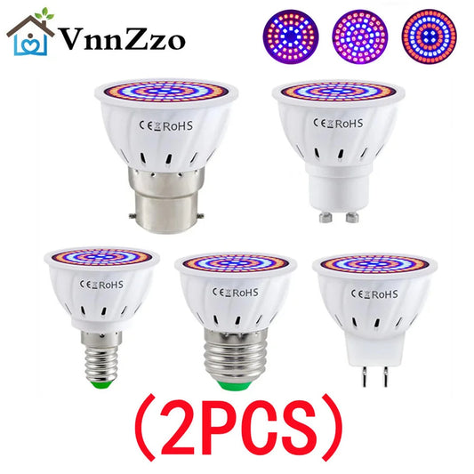 LED-Wachstums-Vollspektrumlampe – E27 E14 GU10 MR16 220 V Hydrokultur- und Wachstumslampe für Zimmerpflanzen