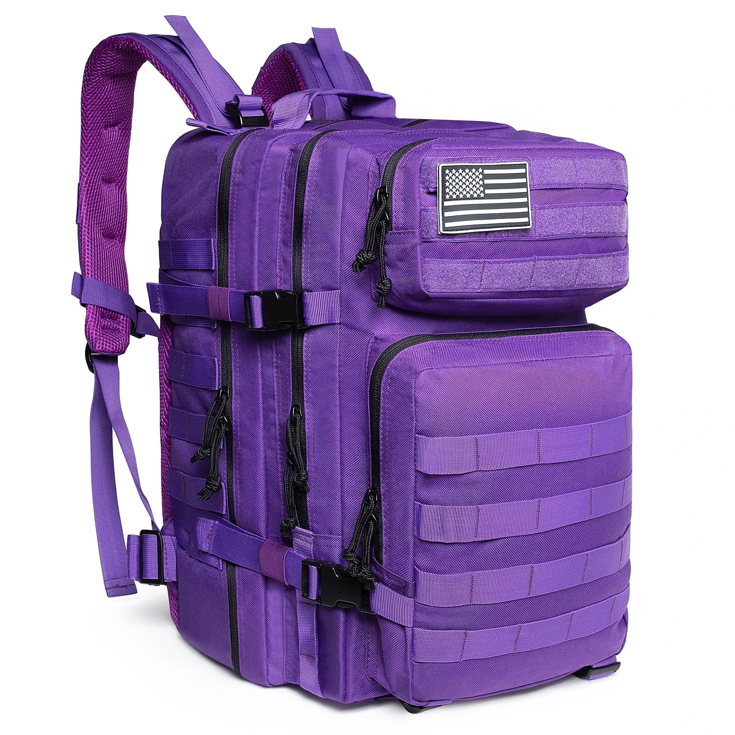 45L Tactische Rugzak met Molle – Grote Outdoor Backpack voor 3 Dagen Hiking, Trekking & Kamperen