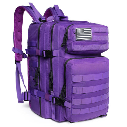 45L Tactische Rugzak met Molle – Grote Outdoor Backpack voor 3 Dagen Hiking, Trekking & Kamperen