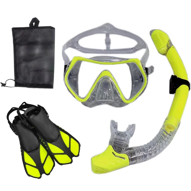 Snorkel- en Duikset voor Volwassenen | Unisex Zwembril, Duikmasker en Ademhalingbuis