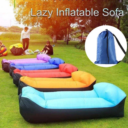 Air Sofa - Schnell Aufblasbares Luftsofa, Hochwertiges Lazy Bag, Strandsofa 240x70cm