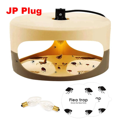 Photocatalyst Vlooien Doder Lamp, Elektrische Vlieg- en Insectenval met USB Opladen, Geurloos en Veilig voor Huisdieren en Kinderen