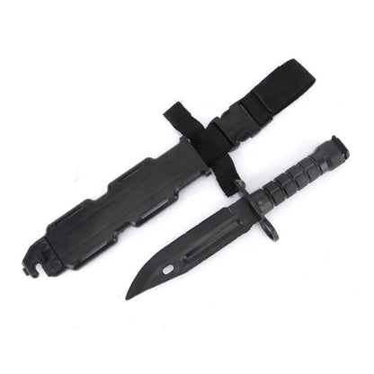 M9 Gummidolch – Airsoft Trainingsmesser, Cosplay &amp; Kampfsport Messermodell