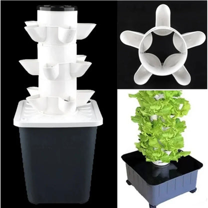 Hydroponisches Anbausystem – vertikales DIY-Grünsystem für Balkon und Hausgarten