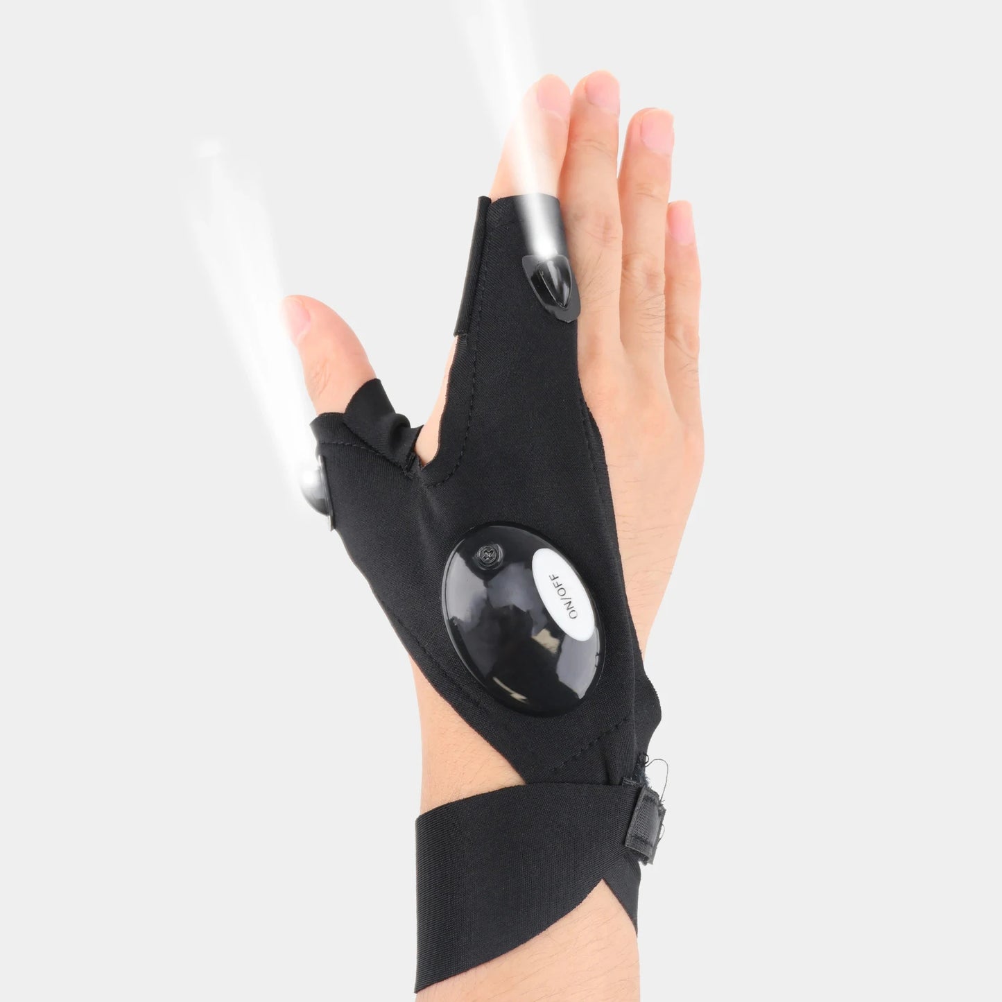 LED Halfvinger Handschoenen voor Mannen & Vrouwen – Waterdichte Zaklamp Handschoenen voor Nachtvissen, Fietsen & Hardlopen