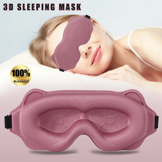 3D Slaapmasker – Block Out Licht, Zacht Gevoerde Oogmasker voor Slaap, Blinddoek, Slaap Hulp voor een Rustige Nachtrust