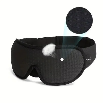 3D Oogmasker – Ademend en Verstelbaar Slaapmasker, Padded Eye Mask voor Reizen en Rust, Blokkeren Licht en Verbeter Slaapkwaliteit
