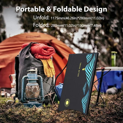 1000W Draagbaar Opvouwbaar Zonnepaneel | USB & DC Output Solar Charger voor Outdoor en Thuisgebruik