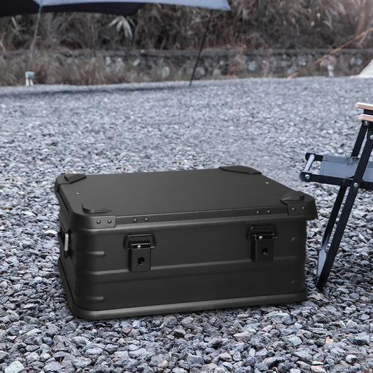 30L 50L 80L Aluminium Legering Opbergdoos | Draagbare Opslagdoos voor Kamperen, Auto, Picknick en Reizen