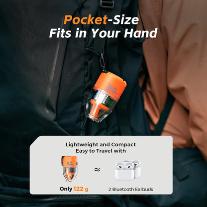 MAX PUMP 3 | Draagbare Elektrische Luchtpomp met 3 Verlichtingsmodi voor Luchtbedden, Slaapmatten en Vacuümzakken