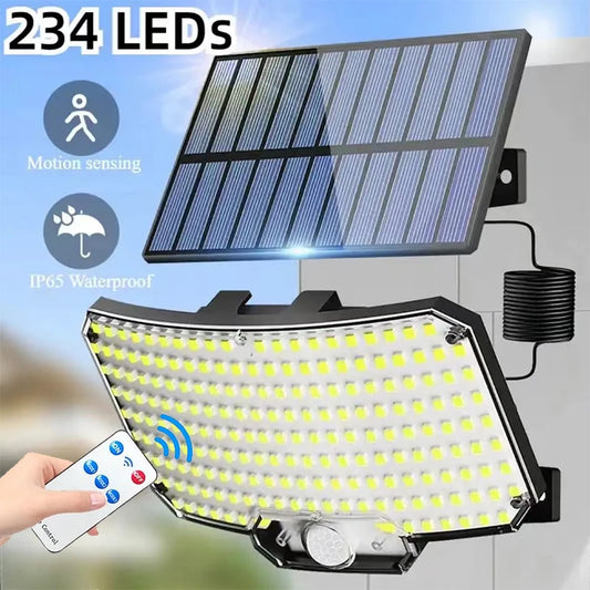 Superheldere Solar Bewegingssensor Lamp – Waterdichte IP65 LED Tuin- en Muurverlichting met 3 Werkstanden