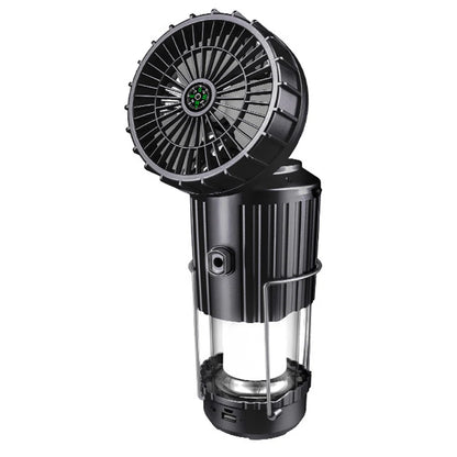 Solar Camping Lantaarn met Ventilator | USB Oplaadbaar | Waterbestendig