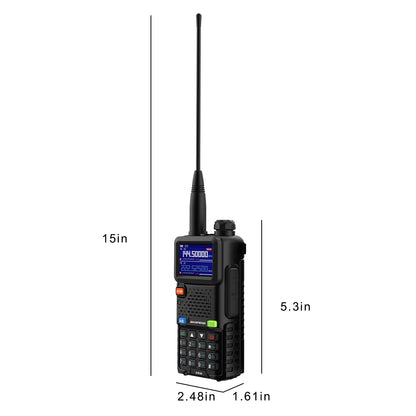 2 Stück Baofeng 5RM Hochleistungs-Walkie-Talkies – große Reichweite, NOAA-Wetterkanäle, 999 Kanäle, USB-C-Aufladung